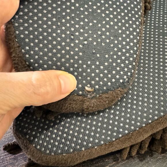 Aroma Home Brown Hedgehog Animal Fuzzy Slippers Adult Womens Large Up to 10 - Picture 8 of 8